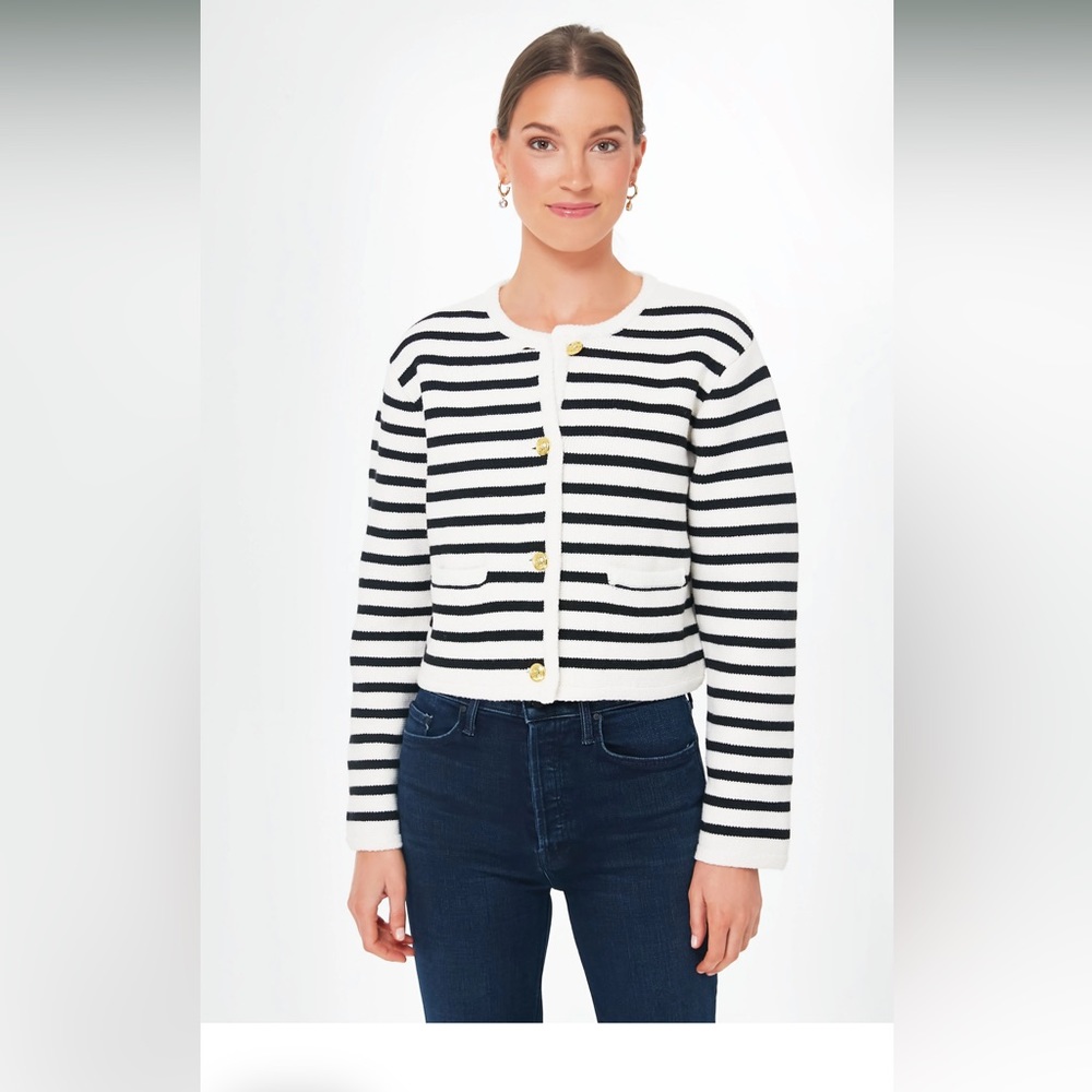 English Factory Striped Jacket M
